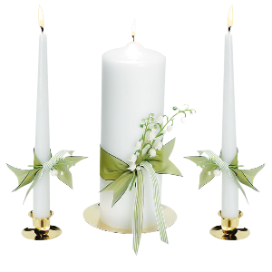 white candles
